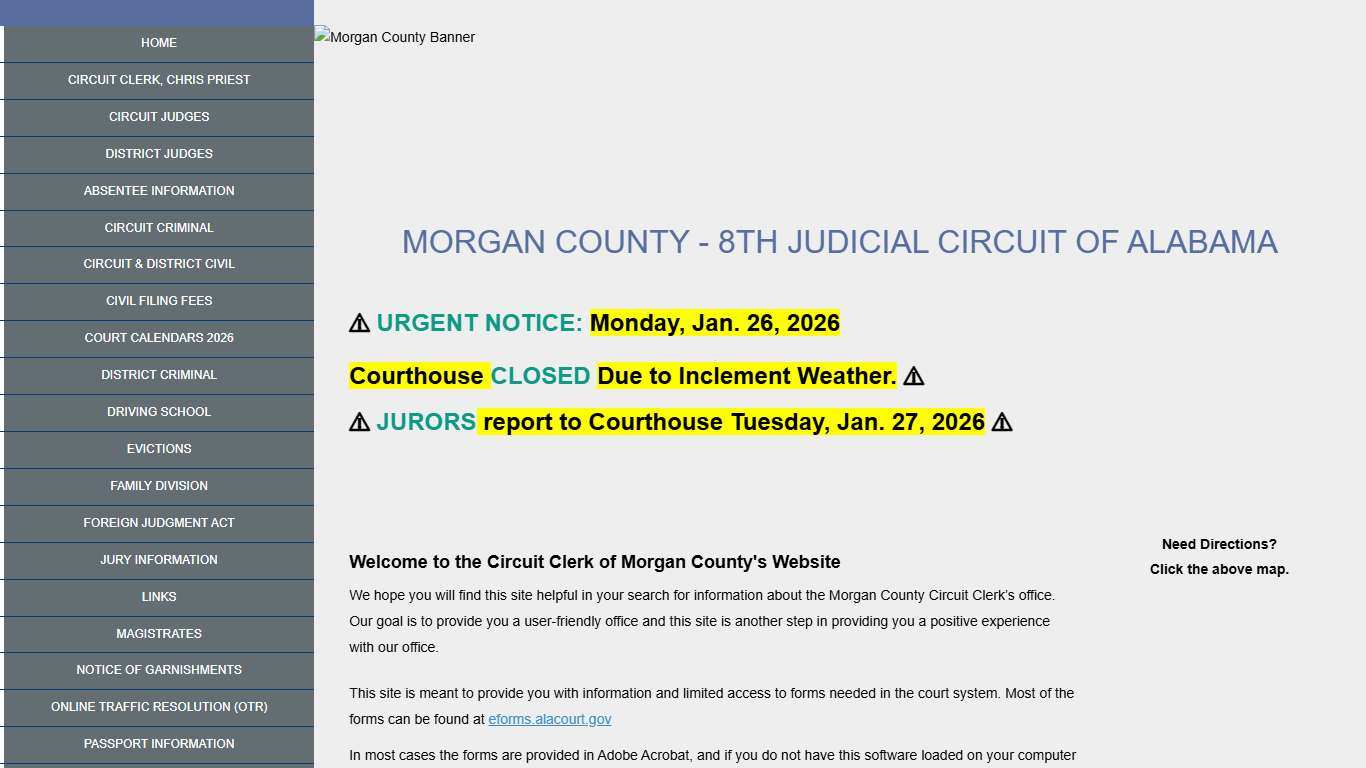 Morgan County - Eighth Circuit Court of Alabama