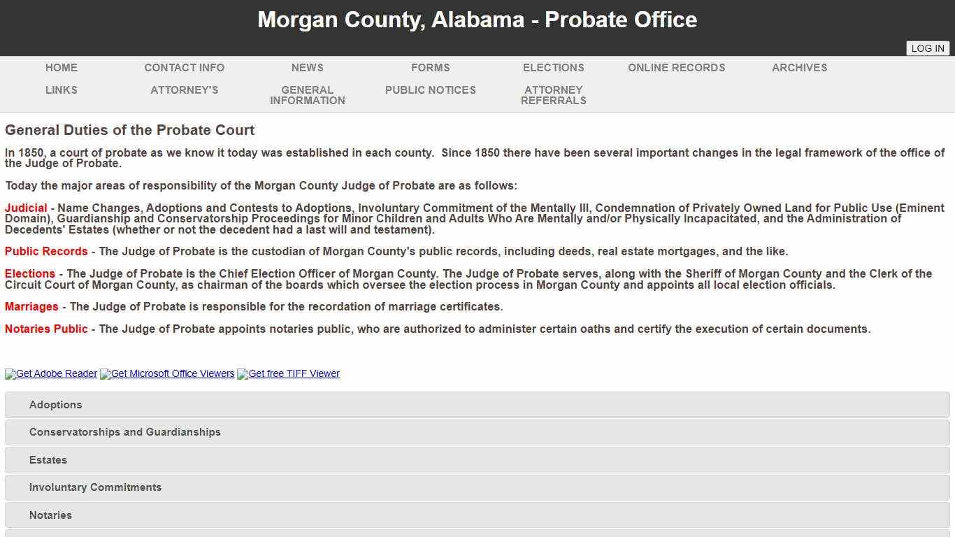 Morgan County, Alabama - Probate Office ImagePro System