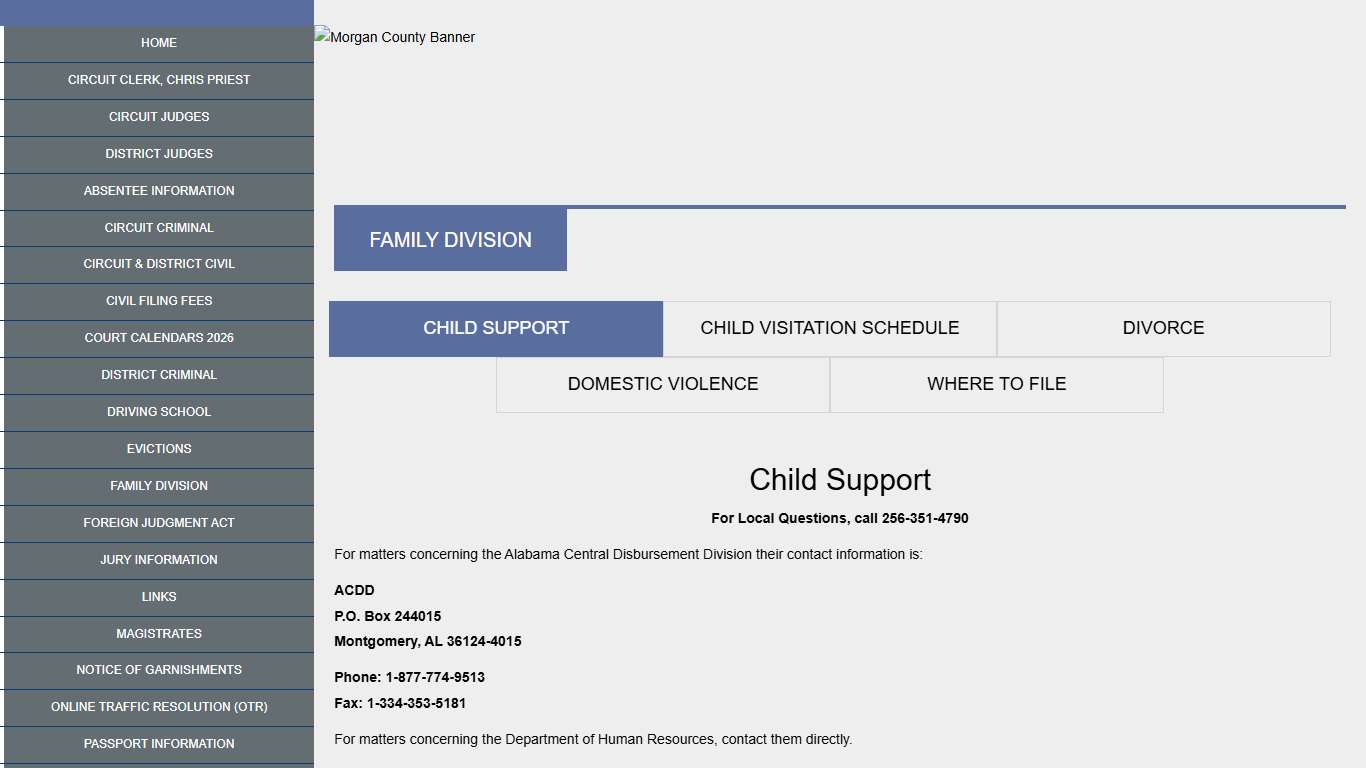 Morgan County - Eighth Circuit Court of Alabama